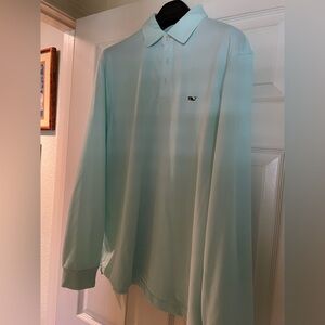 ** Vineyard Vines ** Polo Light Green Medium Size